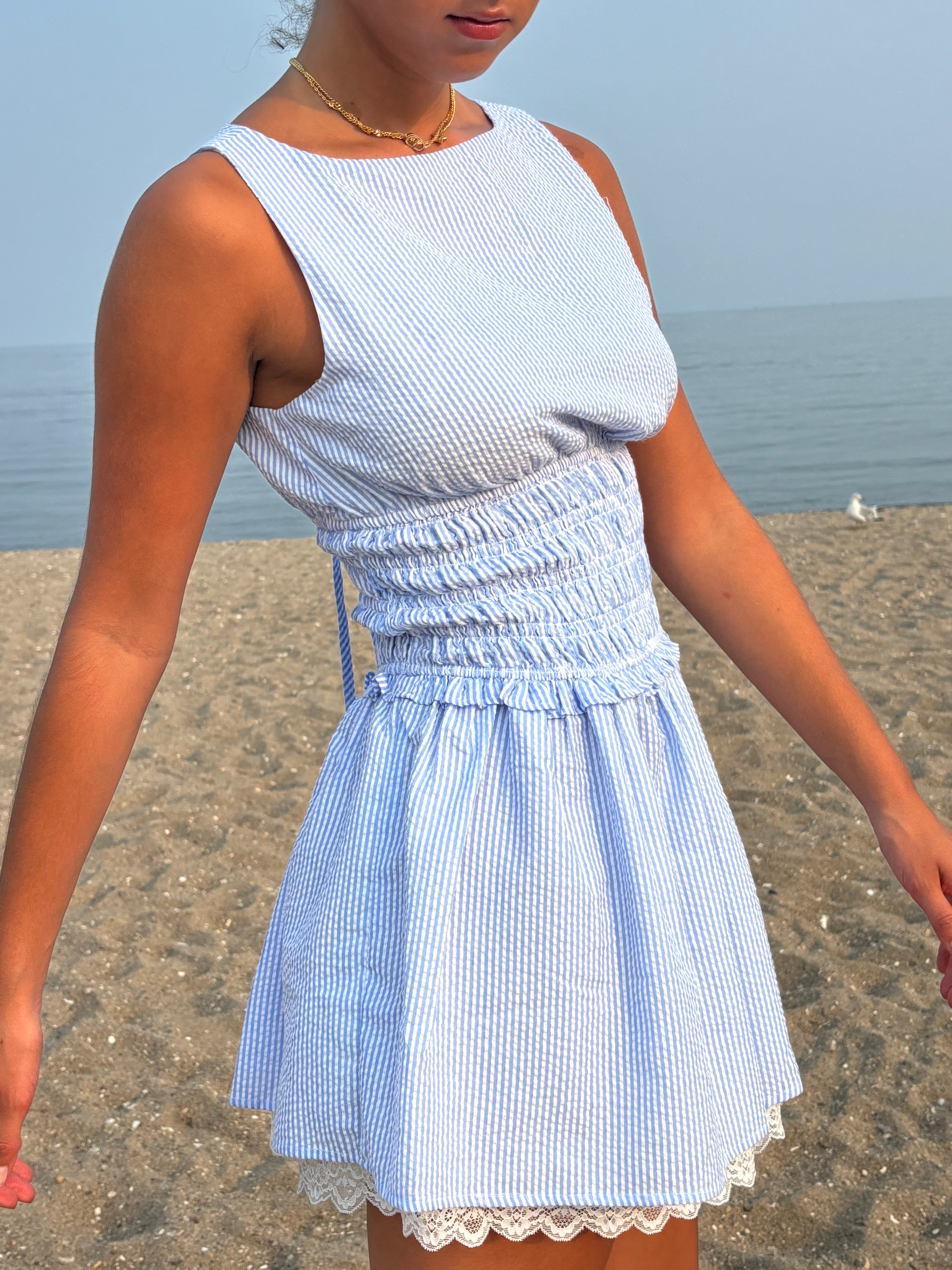 Harbor Stripe Mini Dress