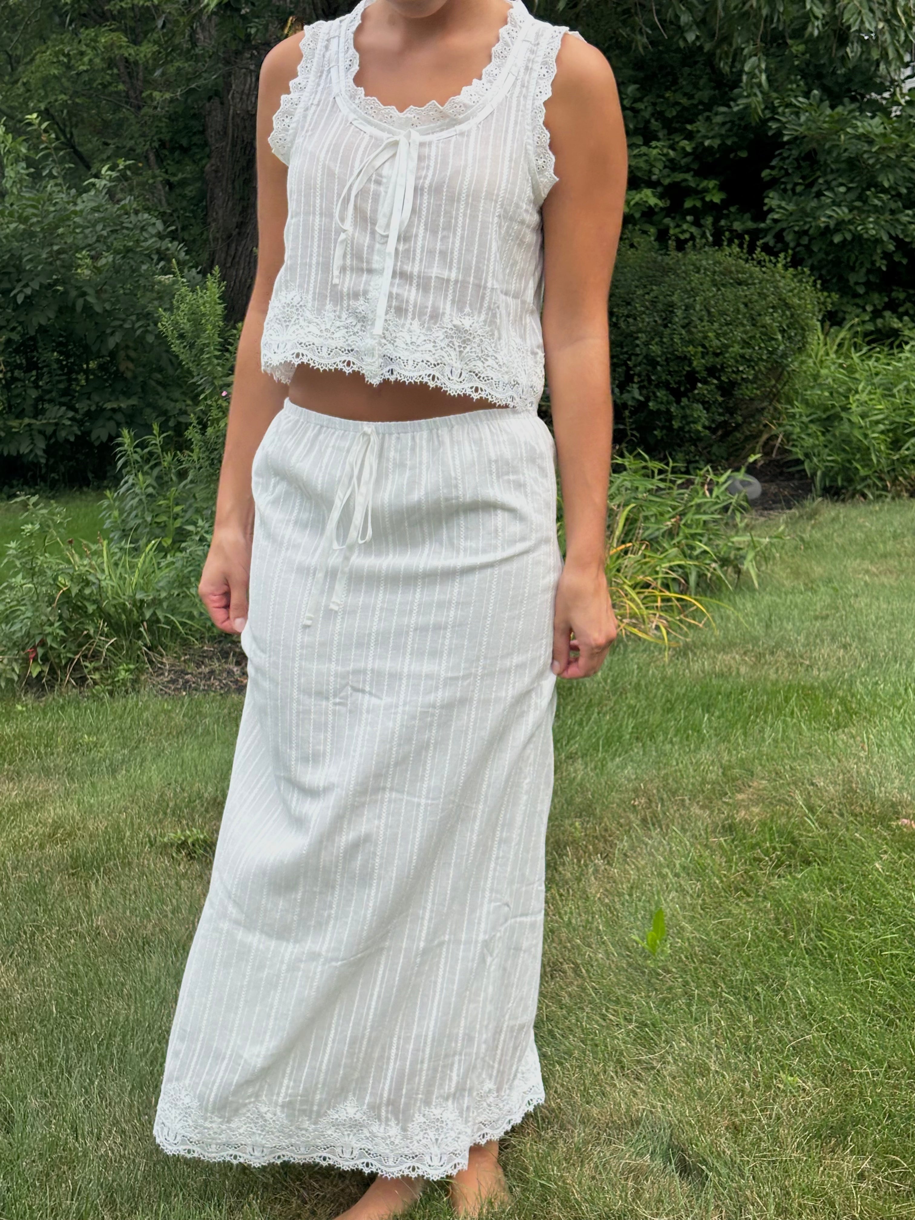 Sandbar Eyelet Maxi Skirt
